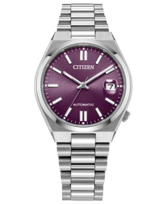 Citizen - Men's Sport Luxury Tsuyosa Automatic Silver-Tone Stainless Steel Bracelet Watch 37mm