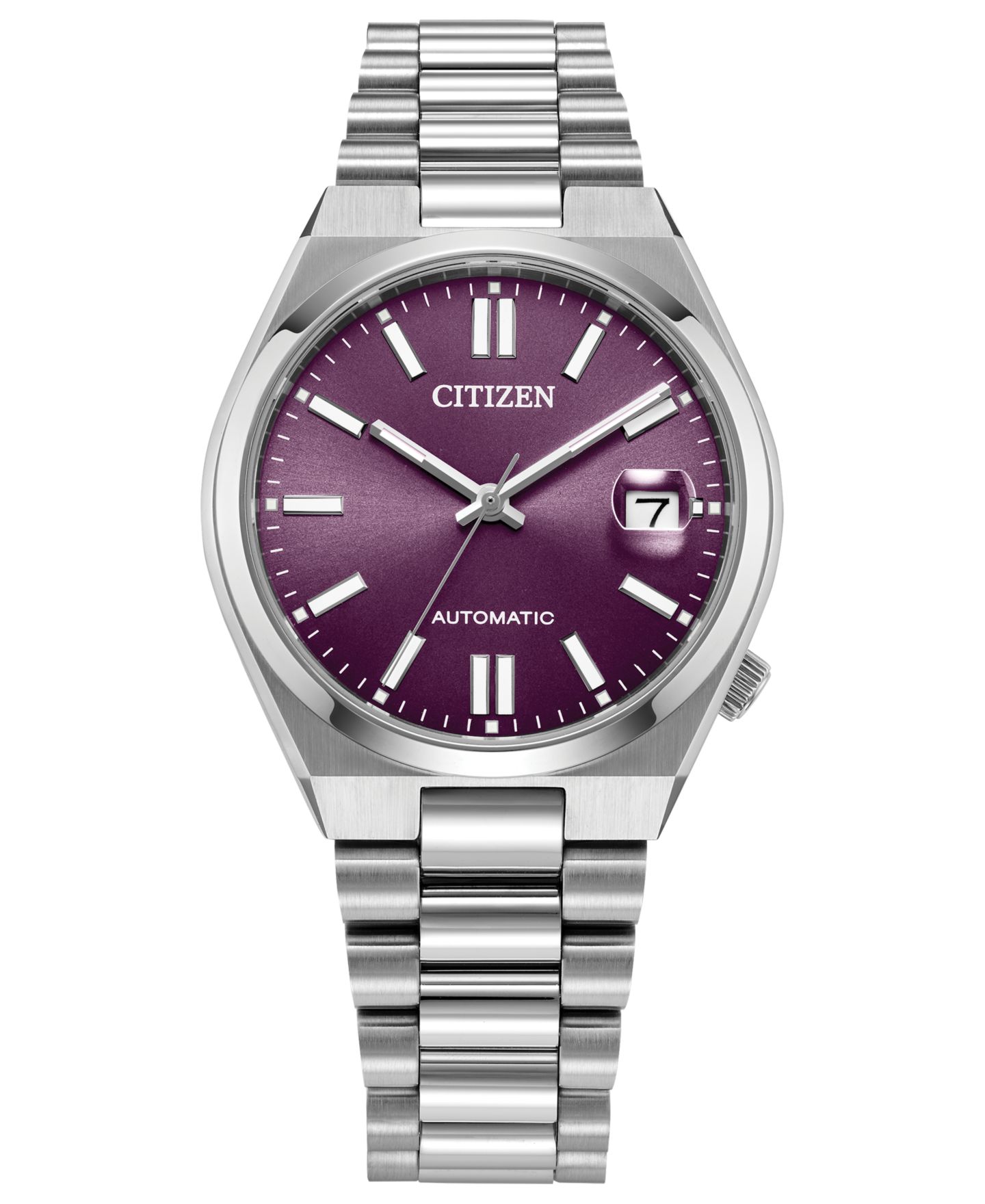 Мужские часы Citizen Sport Luxury Tsuyosa Automatic Silver-Tone Stainless Steel Bracelet Watch 37mm — фото 1