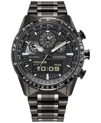 Citizen - Men's Promaster Skyhawk U830 Analog-Digital Gray Stainless Steel Bracelet Watch 43mm
