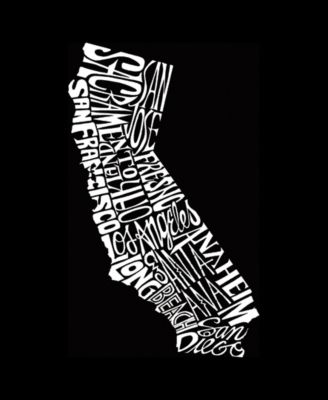 Plus Size California State Word Art T-Shirt