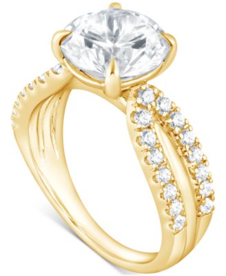 Badgley Mischka - Certified Lab Grown Diamond Solitaire Plus Engagement Ring (4 ct. t.w.)
