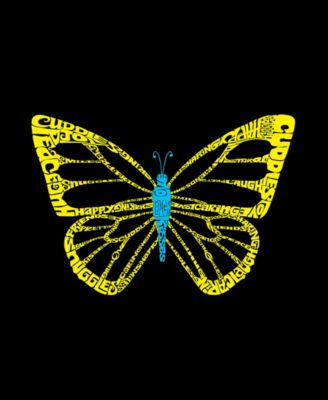 Plus Size Butterfly Word Art T-Shirt