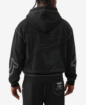 Men's Cinched Big T Zip Up Hoodie