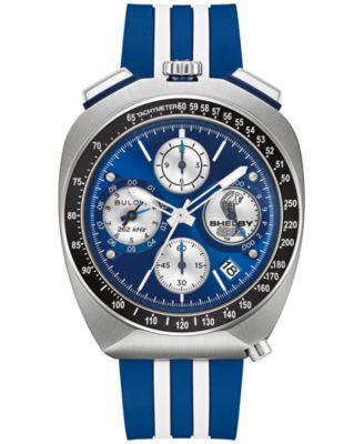 Bulova - Men's Limited Edition 150th Anniversary Performance Shelby Chronograph Two-Tone Rubber Watch 43mm