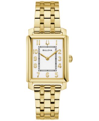 Bulova - Women's Classic Sutton Gold-Tone Stainless Steel Bracelet Watch 25mm