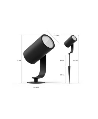  Color Ambiance, Weatherproof, 16 Million Colors, Requires Hue Bridge  Outdoor Spotlight Extension Kit