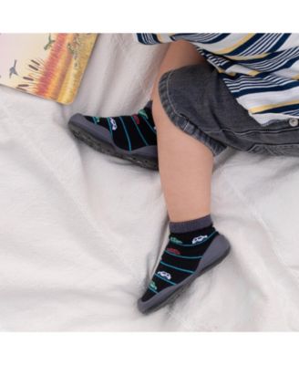 Baby Boys First Walk Sock Shoes Broom Broom