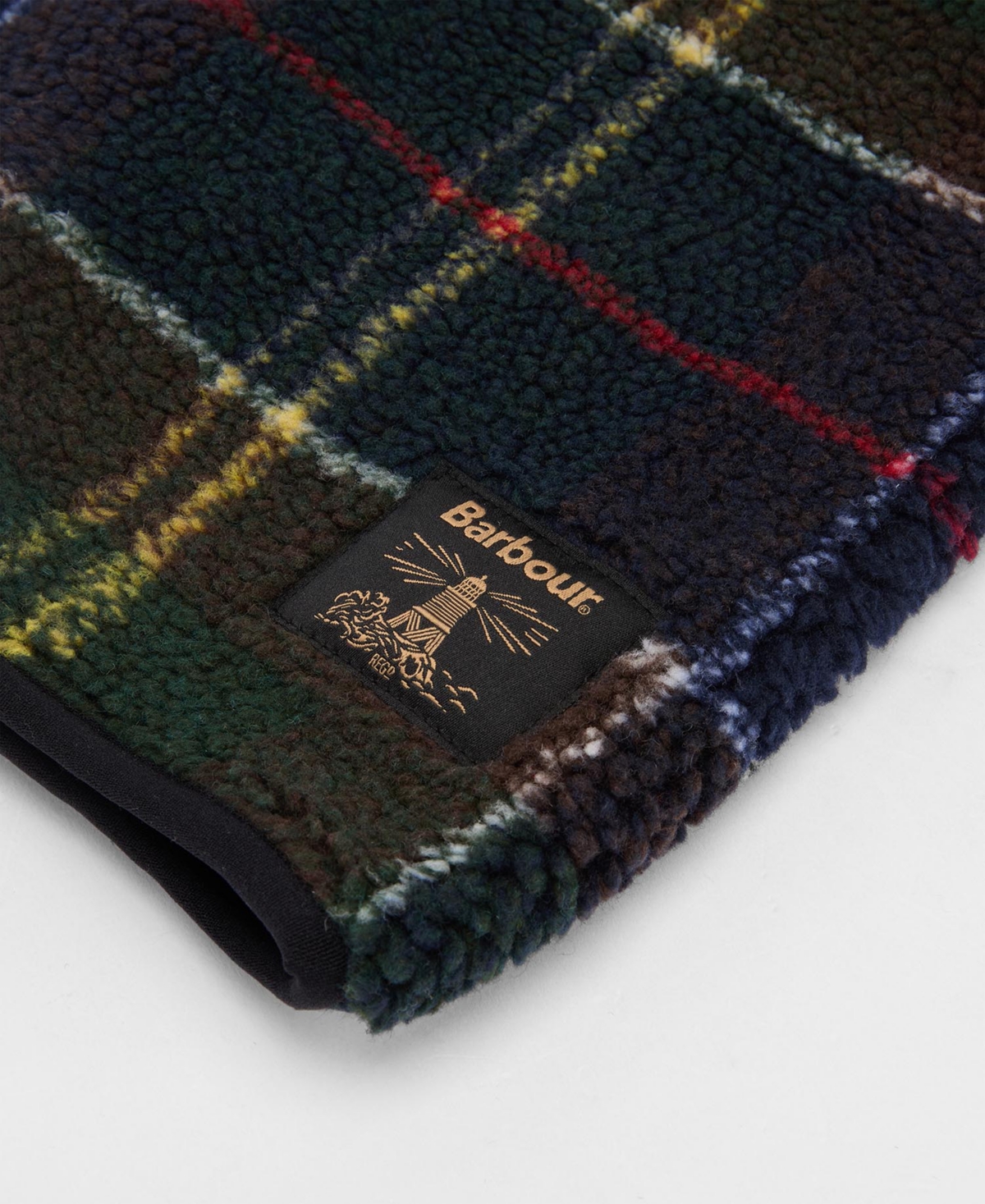 Barbour Men's Field Fleece Classic Tartan Snood Scarf In Multi
