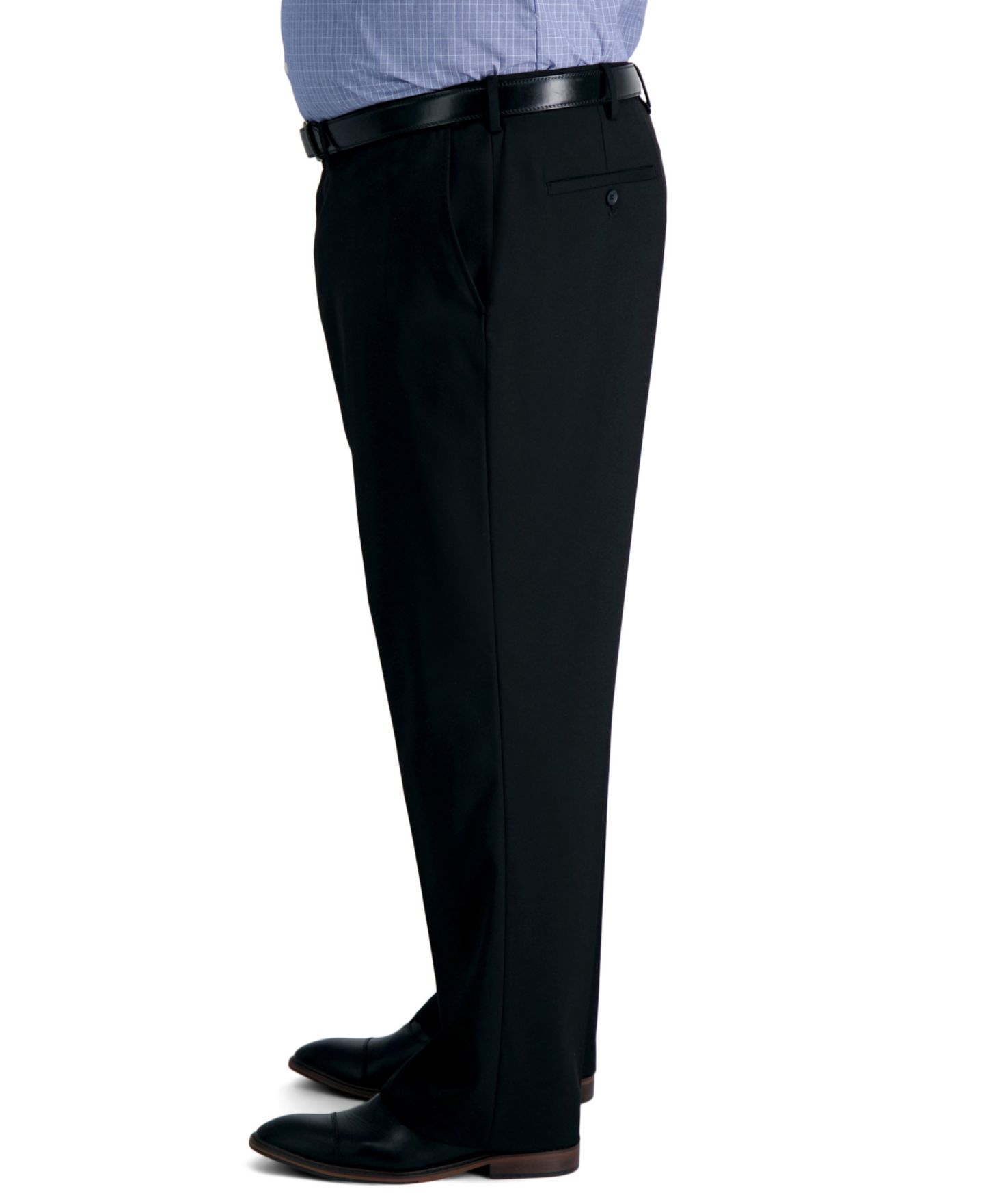 Мужские брюки Haggar JMH Big & Tall Classic Fit Suit Separates Pant, цвет: Чёрный — фото 2