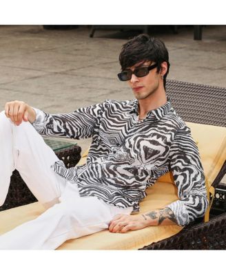 Men's Zebra-Kaleidoscopic Shirt