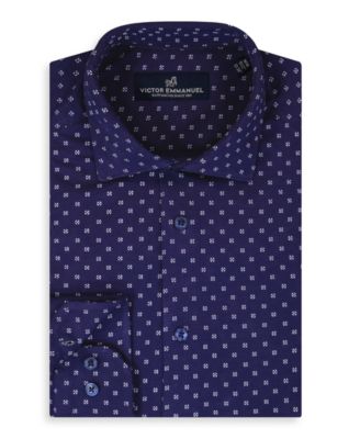 Men's Geometric Print Dress Shirt