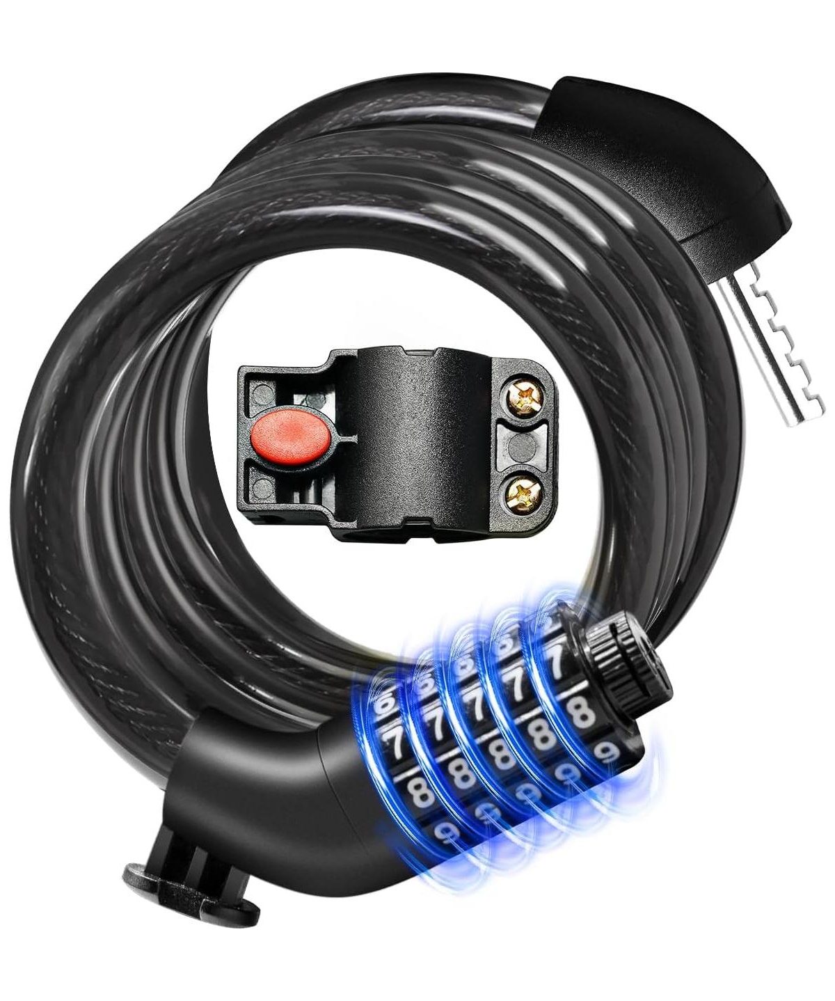 Urbanmax Bike Lock Cable with Combination, High Security Anti-Theft Lock for Bikes and Scooters