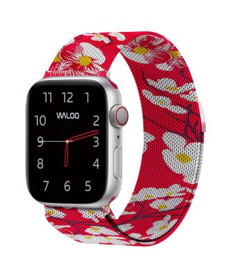 Floral Magnetic Mesh Replacement Band for Apple Watch