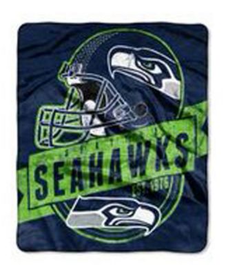 Northwest Company - Seattle Seahawks Grand Stand Plush Throw Blanket