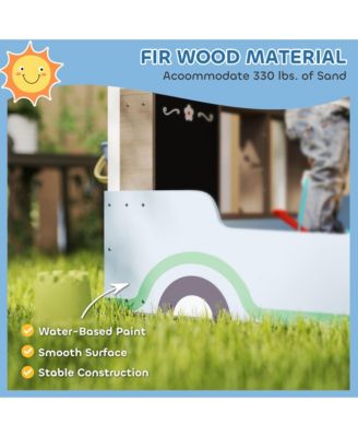 Kids Wooden box, Grocery Store Outdoor Box with Canopy,