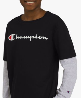 Big Boys Layered-Look Graphic T-Shirt 