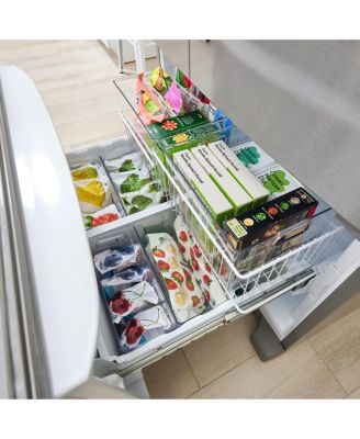 Plastic Storage Bin with Handles - Set of 8 - Clear - Made in USA