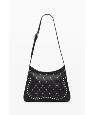 Women's Small perforated faux leather bag