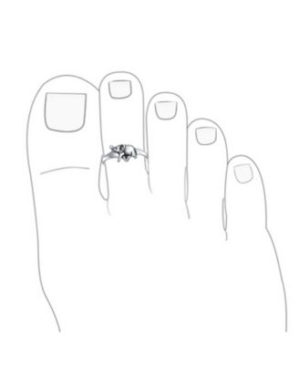 Set of 2 Elephant & Spiral Celtic Swirl Midi Toe Ring Oxidized Sterling Silver