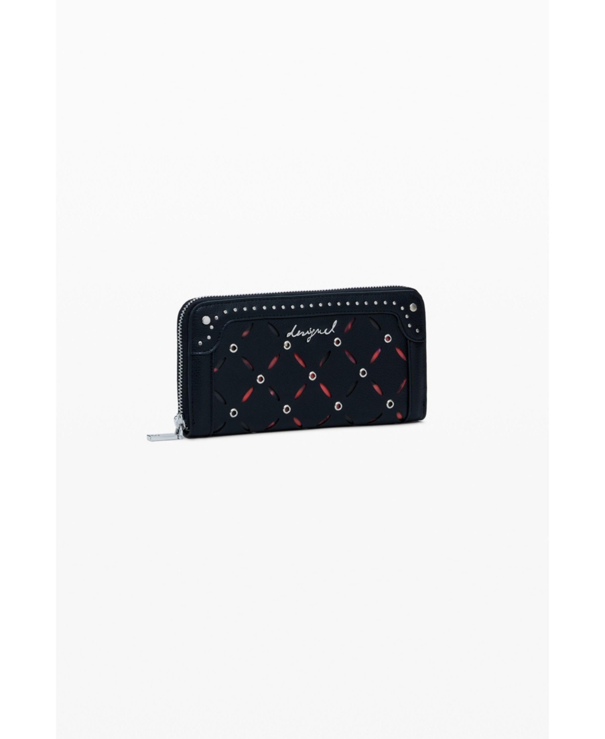 Desigual Women's Large perforated studded wallet