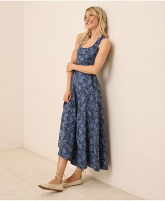 Fit & Flare Open Back Maxi Dress