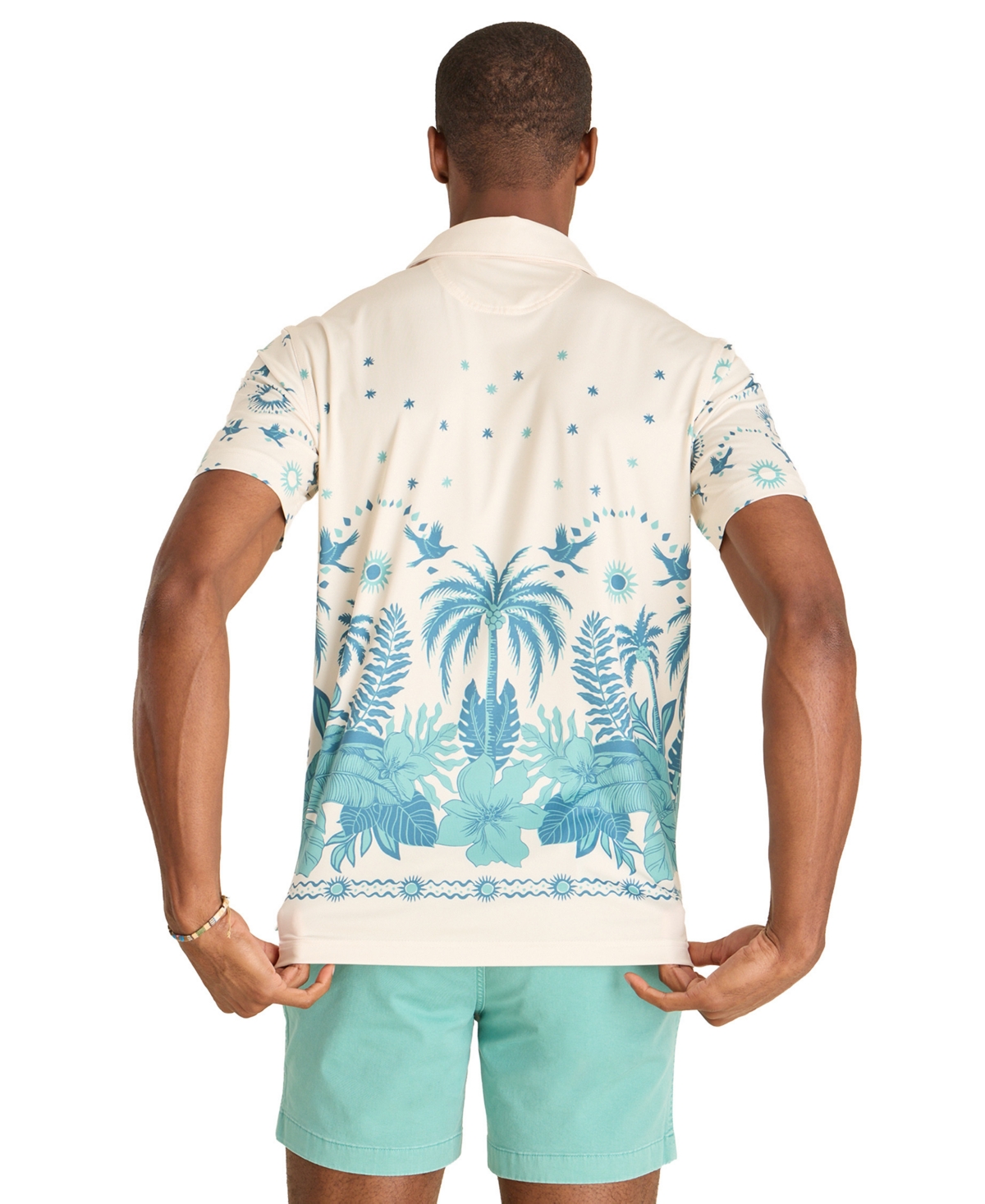 Chubbies Men's The Scenic Route Performance Polo Shirt In Neutral