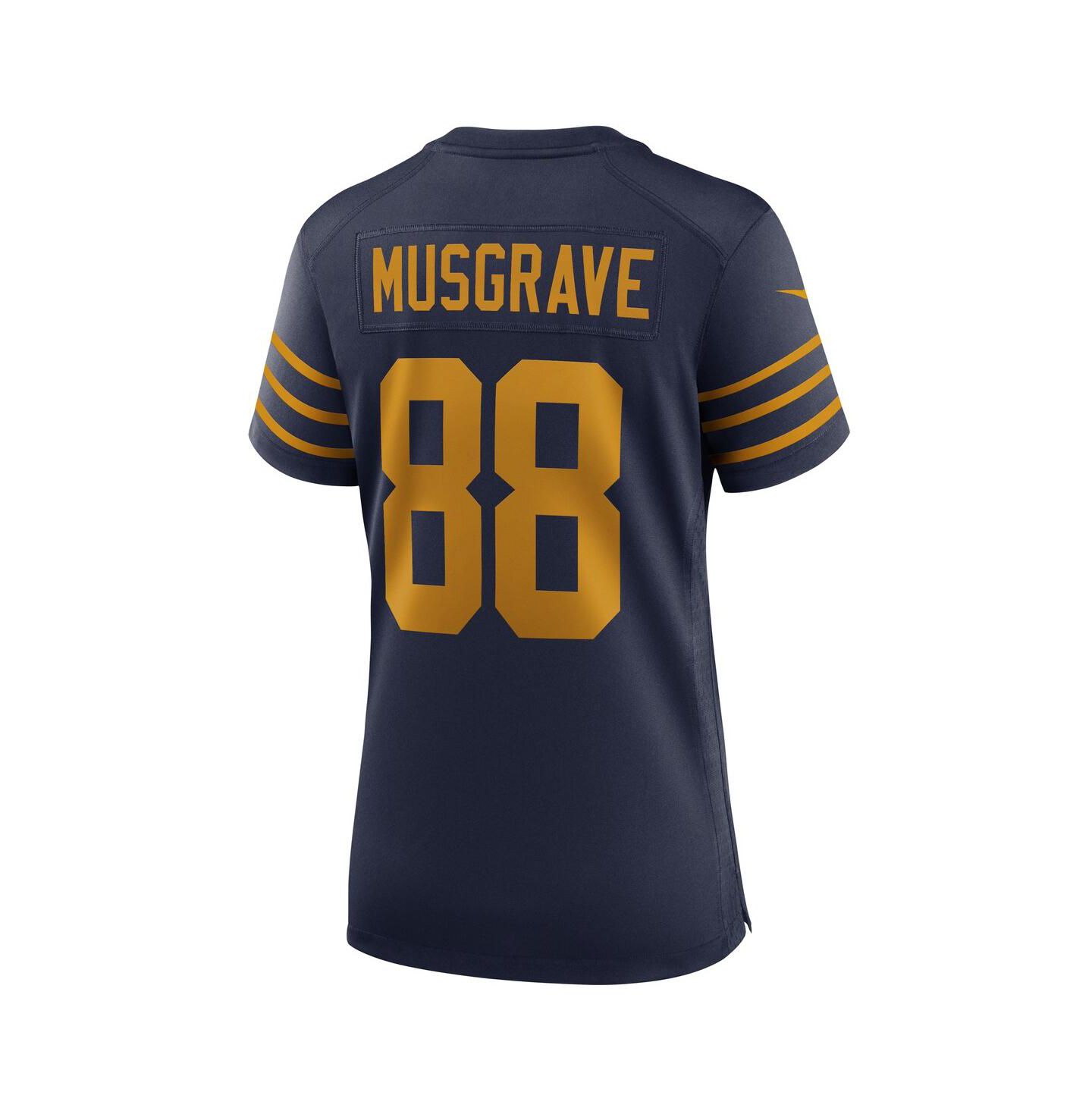 Женский топ Nike Luke Musgrave Navy Green Bay Packers The 1923 Classic Game Jersey — фото 2