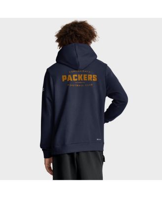 Men's Navy Green Bay Packers The 1923 Classic Sideline Dri-FIT Pullover Hoodie