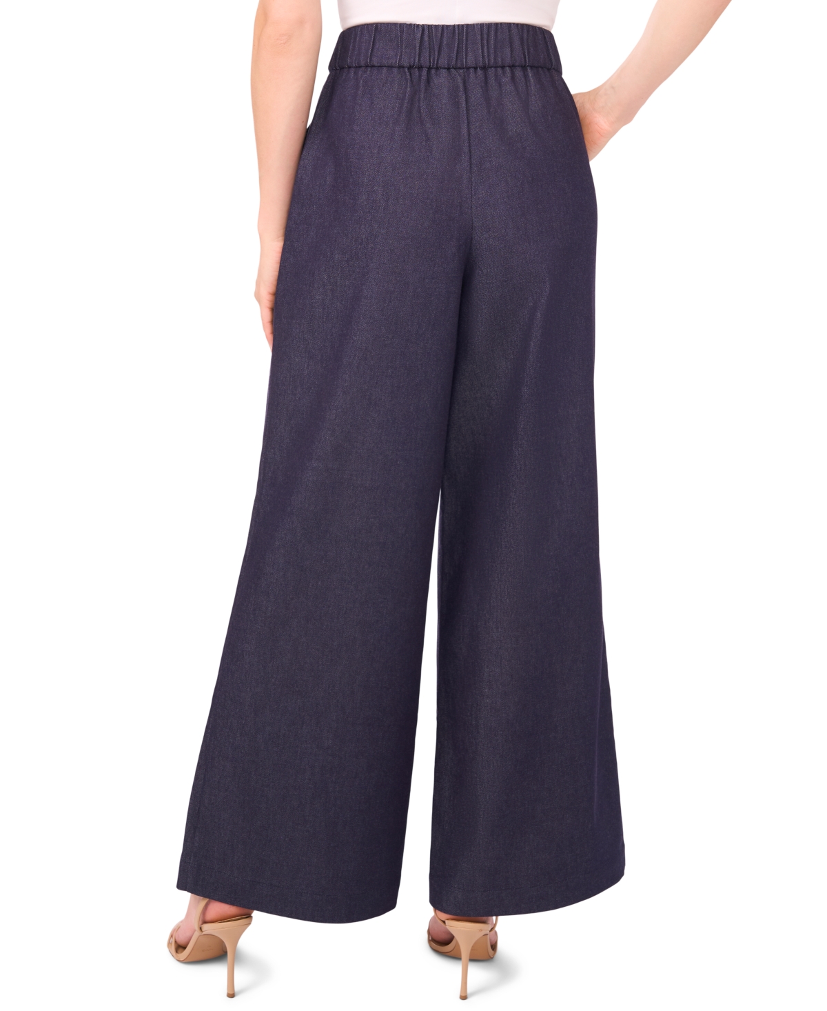 Cece Full Length Flap Front Pant In Blue