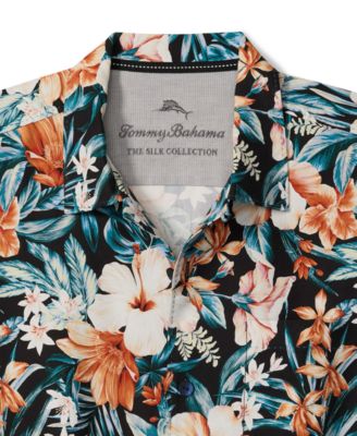Men's Midnight Blooms Silk Shirt