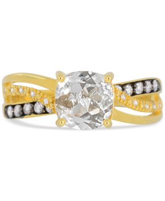 Lab-Grown Ruby (2 ct. t.w.) & Diamond Accent Swirl Ring in 14k Gold-Plated Sterling Silver