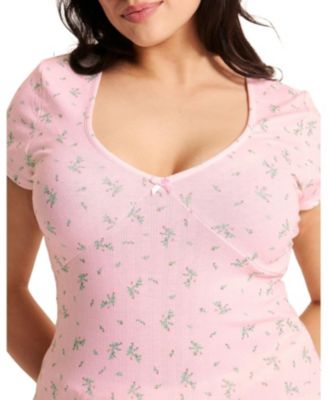 Eloise Women's Plus-Size Short Pajama Set