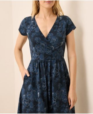 Fit & Flare Crossover Dress