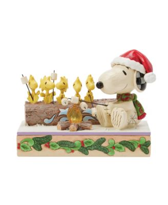 Snoopy and Woodstock Roasting Figurine