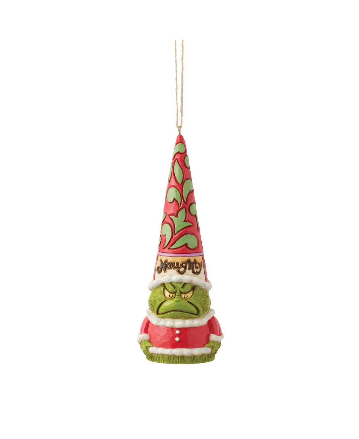 Jim Shore Grinch Naughty And Nice Gnome Ornament In Multi