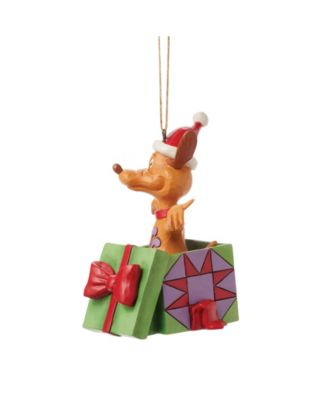 Grinch Max in Present Hanging Ornament