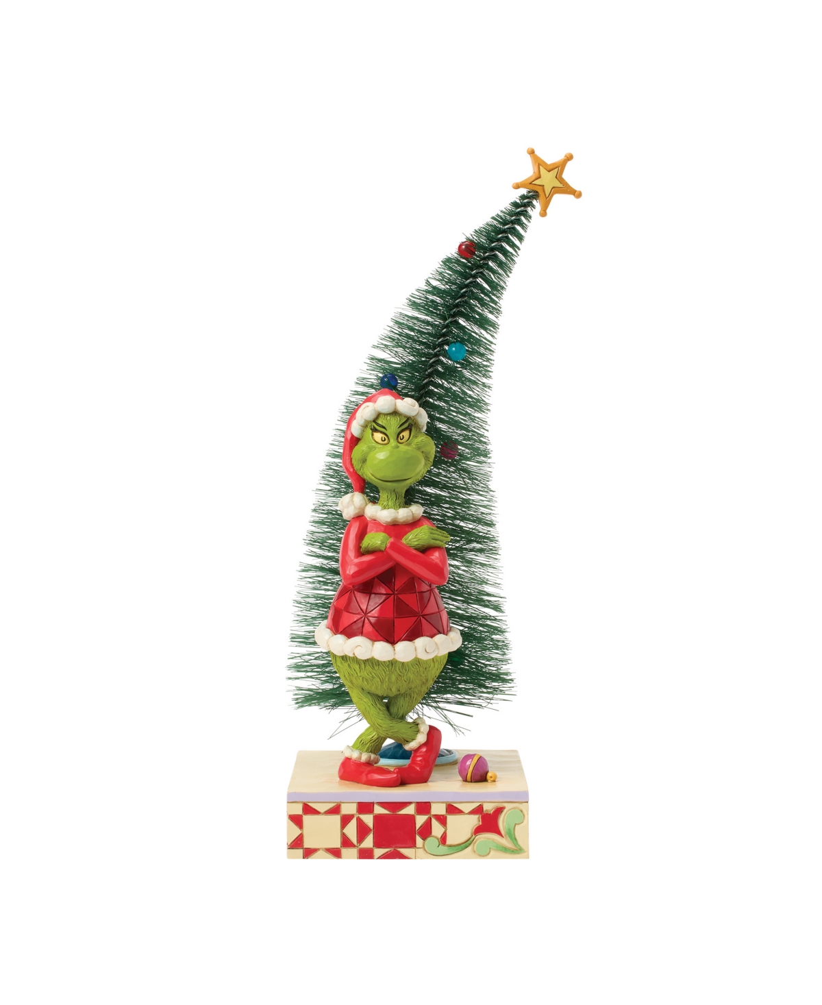 Jim Shore Grinch With Arms Crossed Figurine In Multi