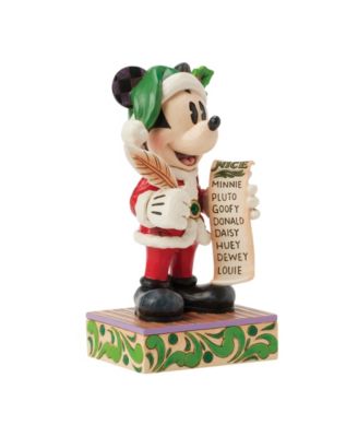 Santa Mickey with List Figurine