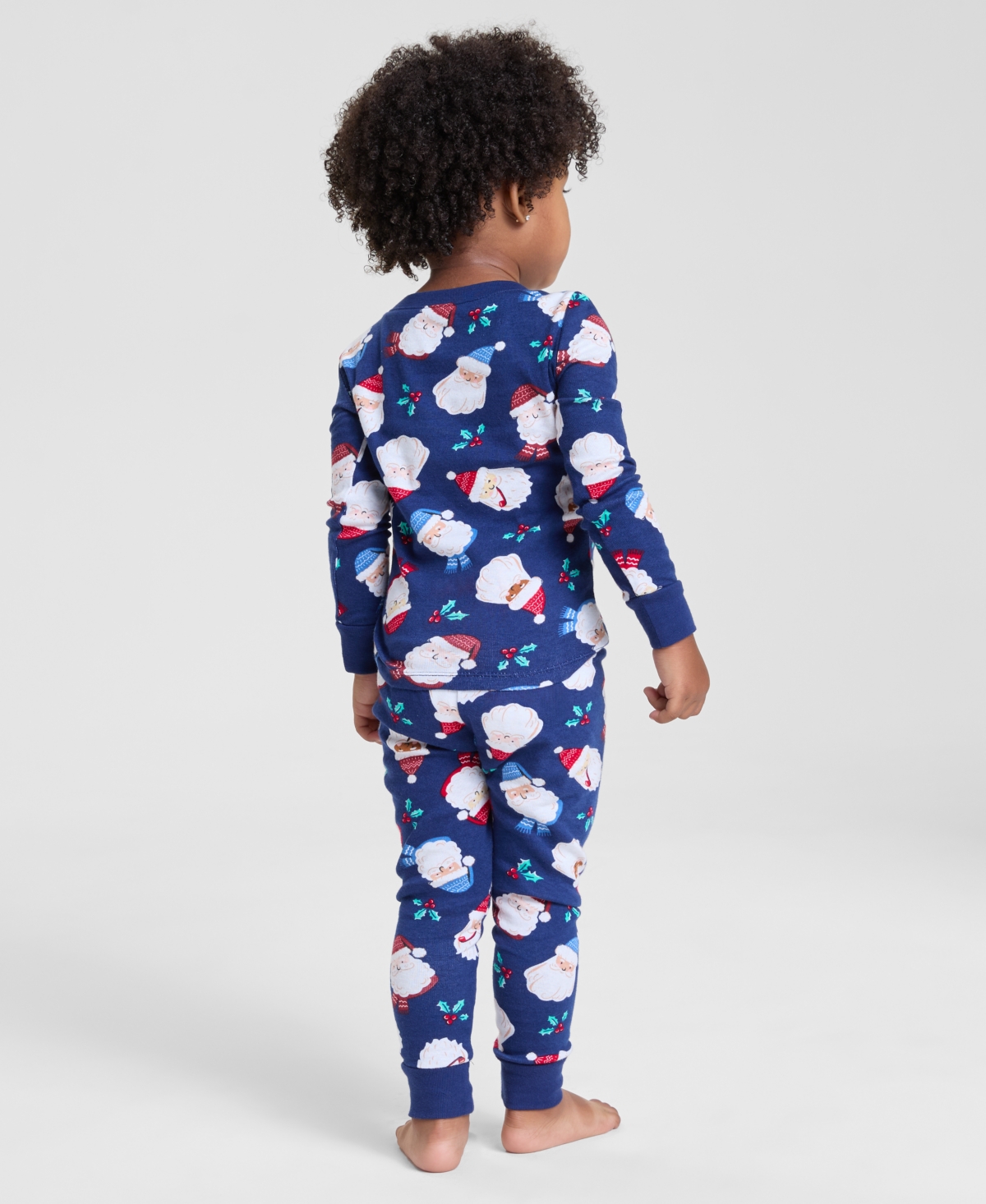 Holiday Lane Toddler 12M-4T Santas Snug-Fit Pajama Set, Macy's Exclusive