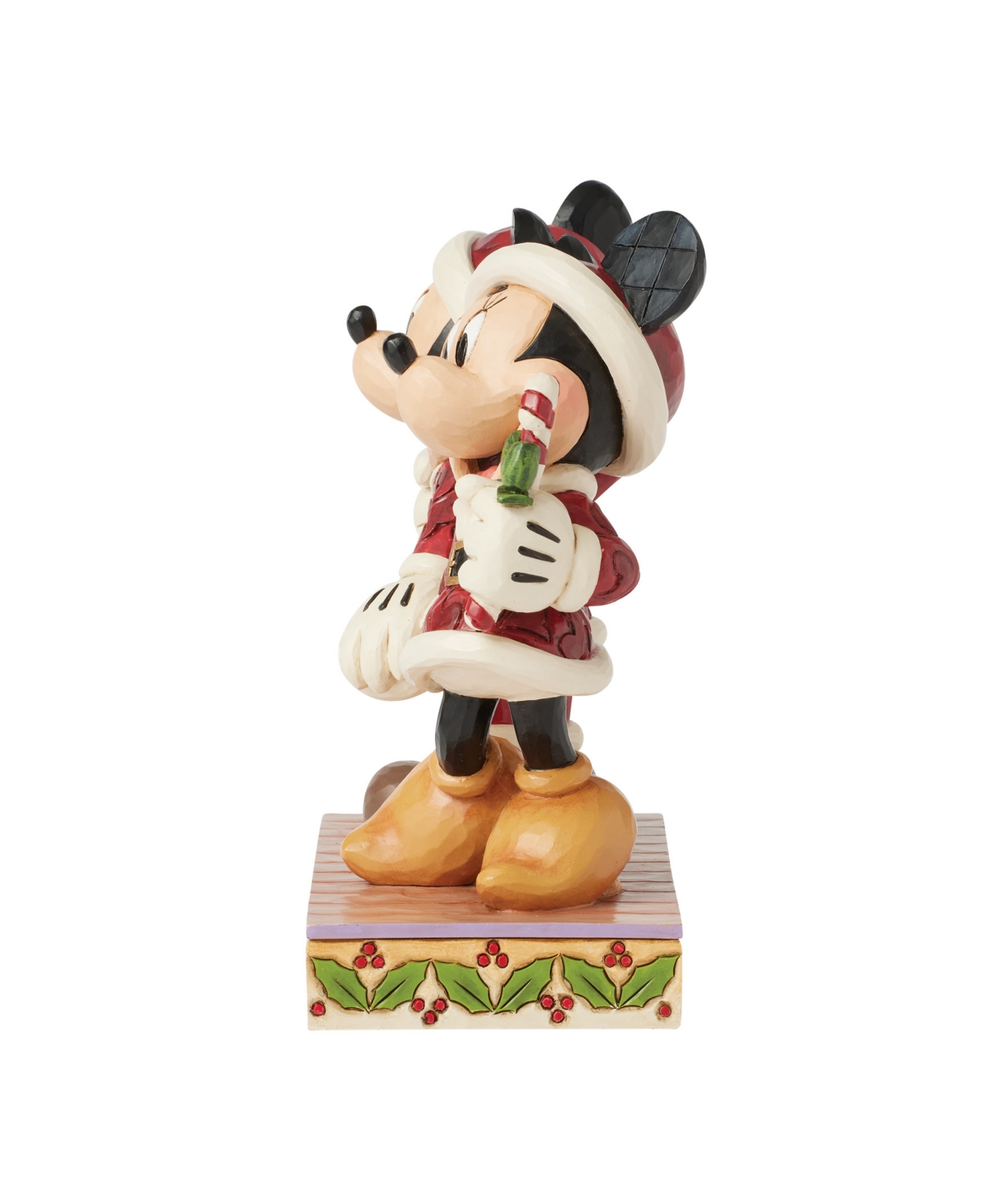 Jim Shore Mickey And Minnie Candy Canes Figurine In Multi