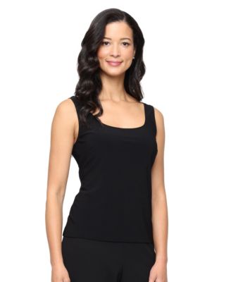 Women's 3/4-Sleeve Jacquard Collar Jacket and Tank Set