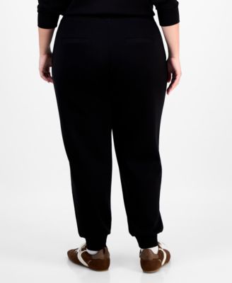 Trendy Plus Size Cozy Scuba Drawstring Jogger Pants, Macy's Exclusive