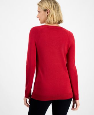Women's Button-Trim Sweater, Macy's Exclusive