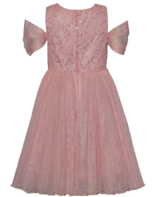 Little and Toddler Girls Cold Shoulder Ballerina Party Dress