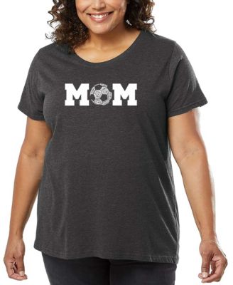 Plus Size Soccer Mom Word Art T-Shirt