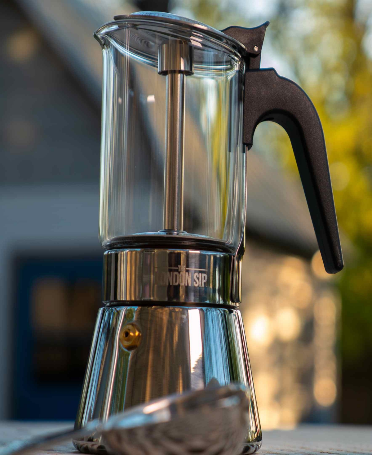 London Sip Stainless Steel 6-cup Espresso Maker In Silver