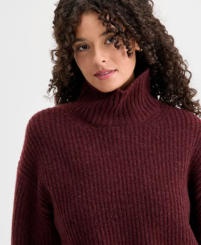Women's Ribbed Mock-Neck Sweater - thumbnail 9