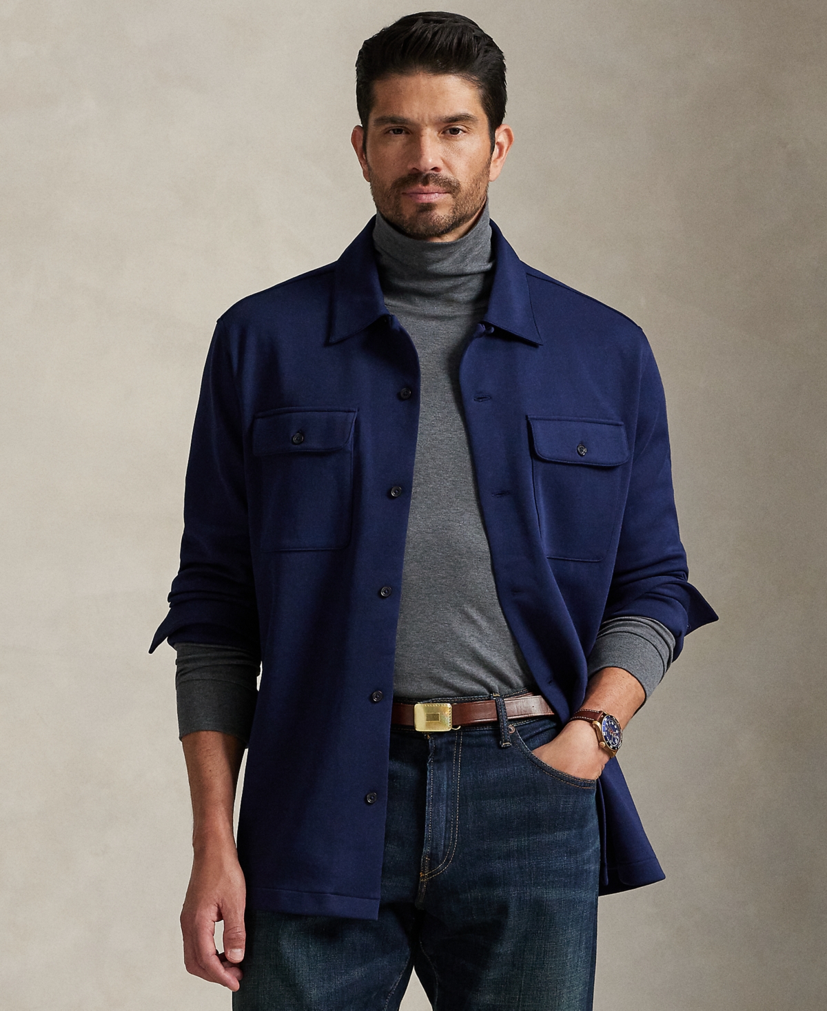 Polo Ralph Lauren Long Sleeve Double Knit Tech Shirt