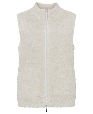 Women's Mixed Media Zip Front Vest