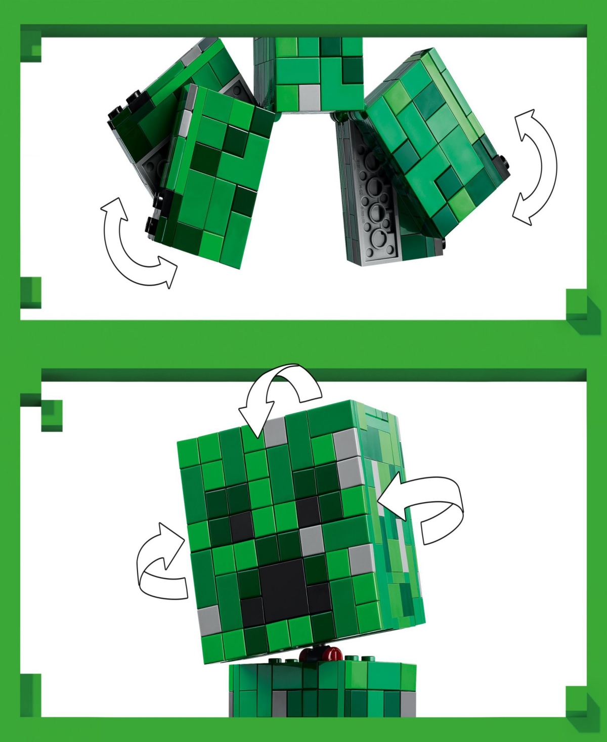 Lego Minecraft The Creeper 21276 Toy Building Set, 665 Pieces In Green